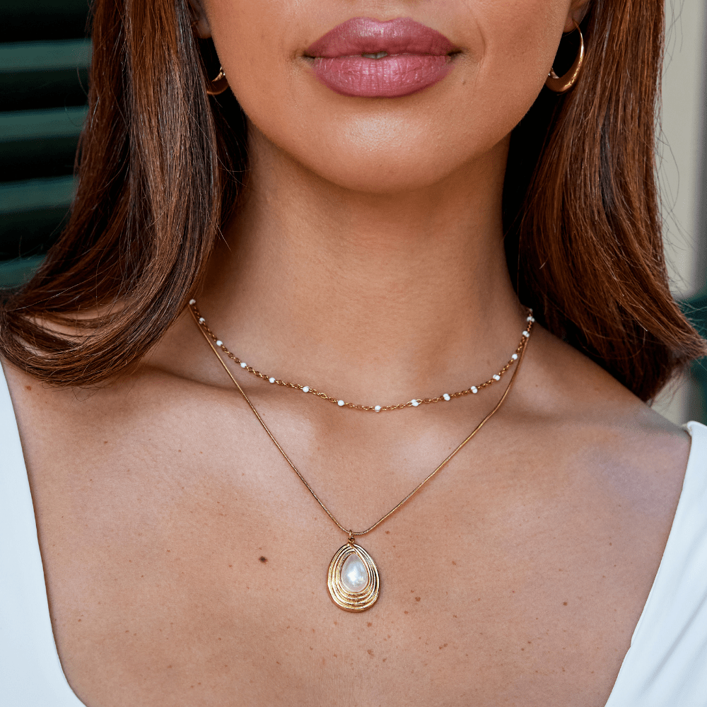 Vintage Camila Teardrop Halskette Alma