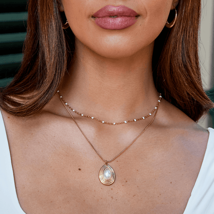 Vintage Camila Teardrop Halskette Alma