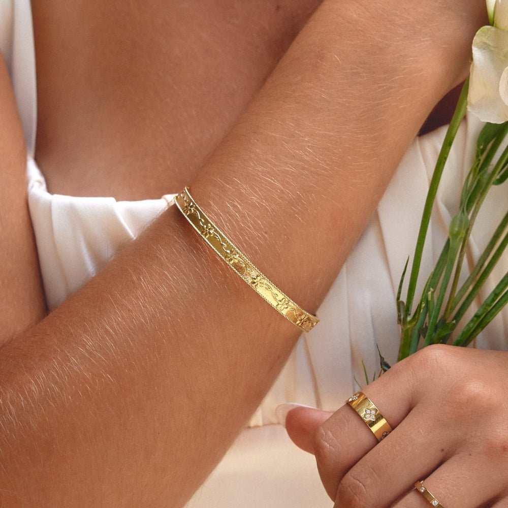 Vintage Gold Vine Armreif Alma