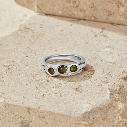 Vintage Peridot Silber Ring Alma