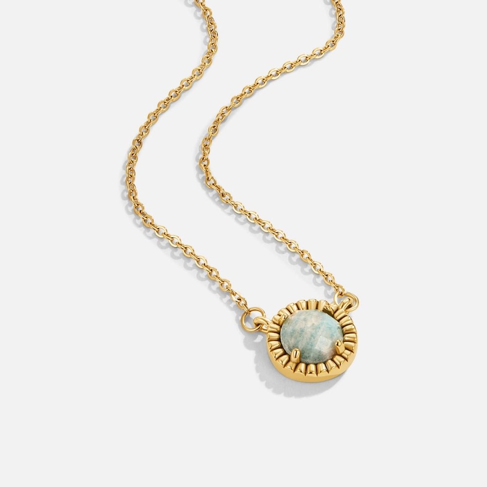 Vintage Round Amazonite Halskette Alma