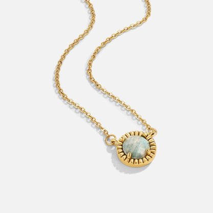 Vintage Round Amazonite Halskette Alma