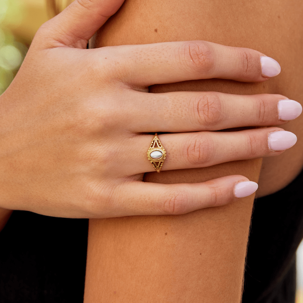 Vintage Royal Perlen Ring Alma