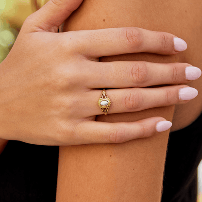 Vintage Royal Perlen Ring Alma