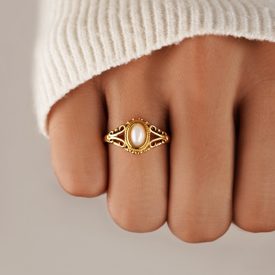 Vintage Royal Perlen Ring Alma