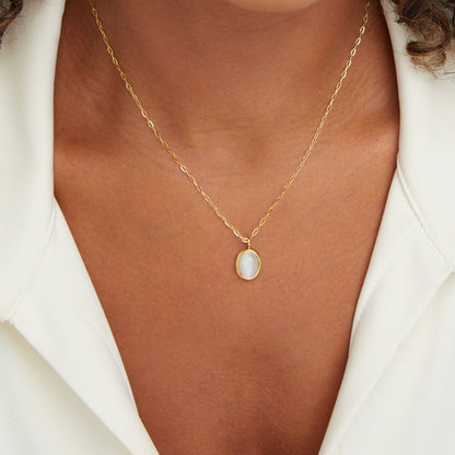 White Opal Halskette Alma