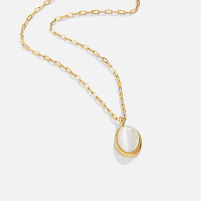White Opal Halskette Alma