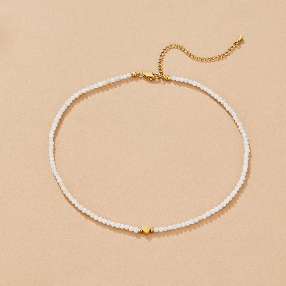 White Selene Perlenhalskette Alma