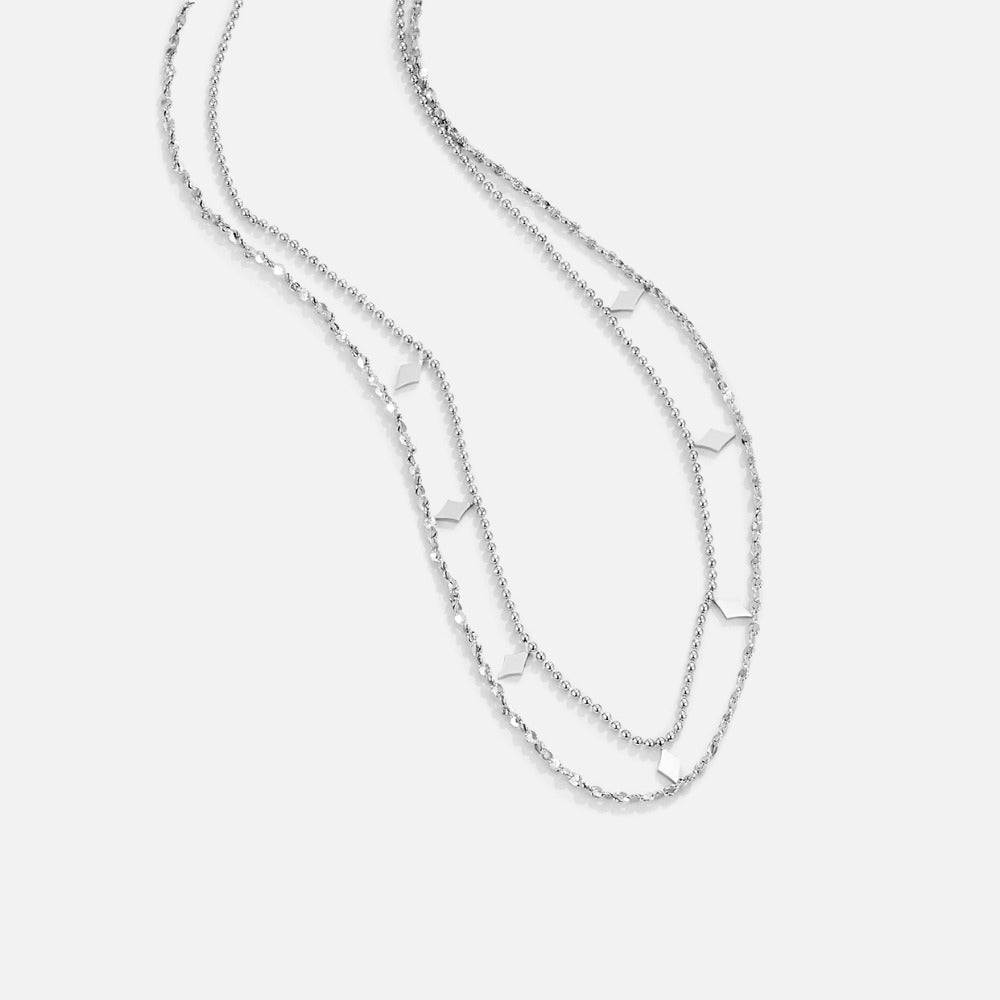 Willow Diamond Tropfen Mehrlagige Halskette Alma