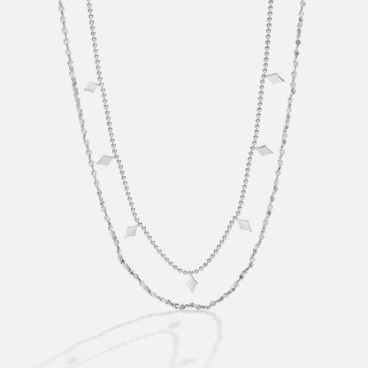 Willow Diamond Tropfen Mehrlagige Halskette Alma