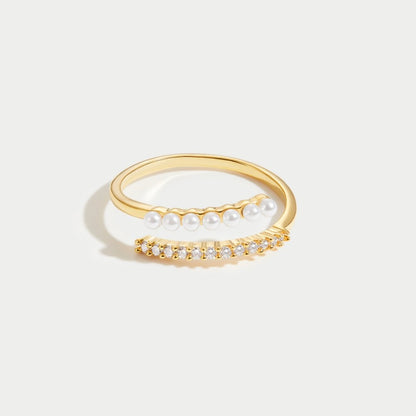 “Wrap Me” Perlen & Kristall Ring Alma