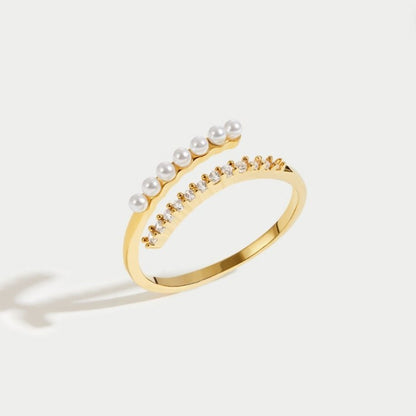 “Wrap Me” Perlen & Kristall Ring Alma