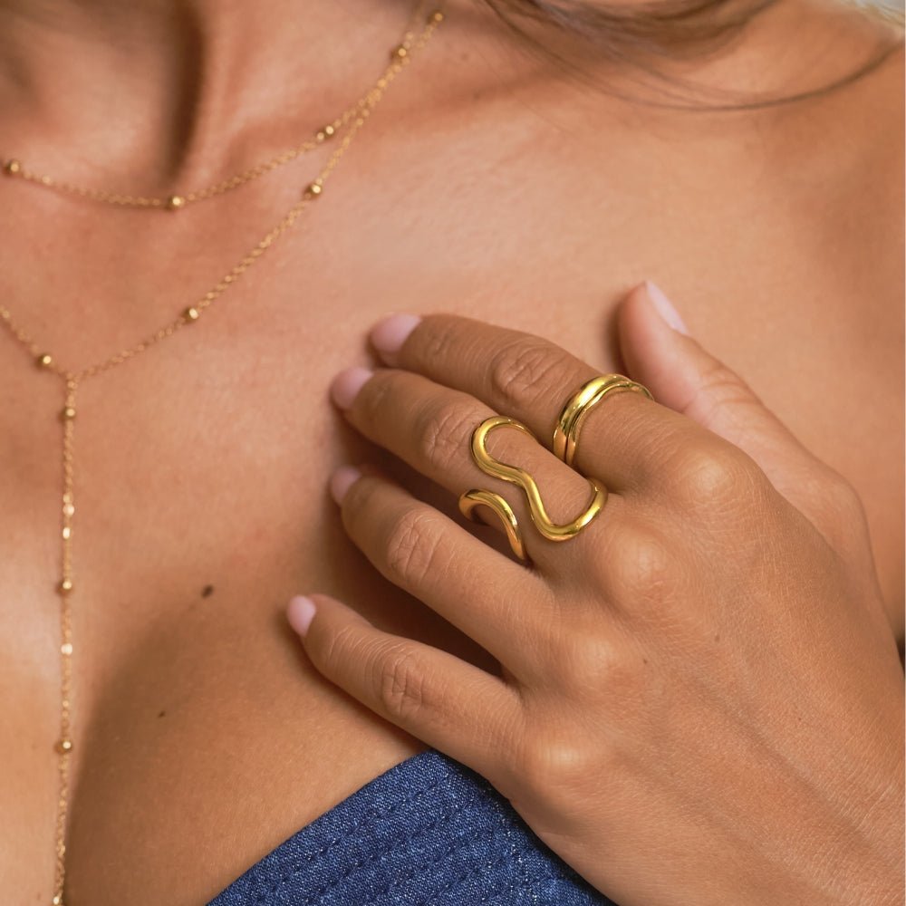 Yana Geometric Twist Ring Alma