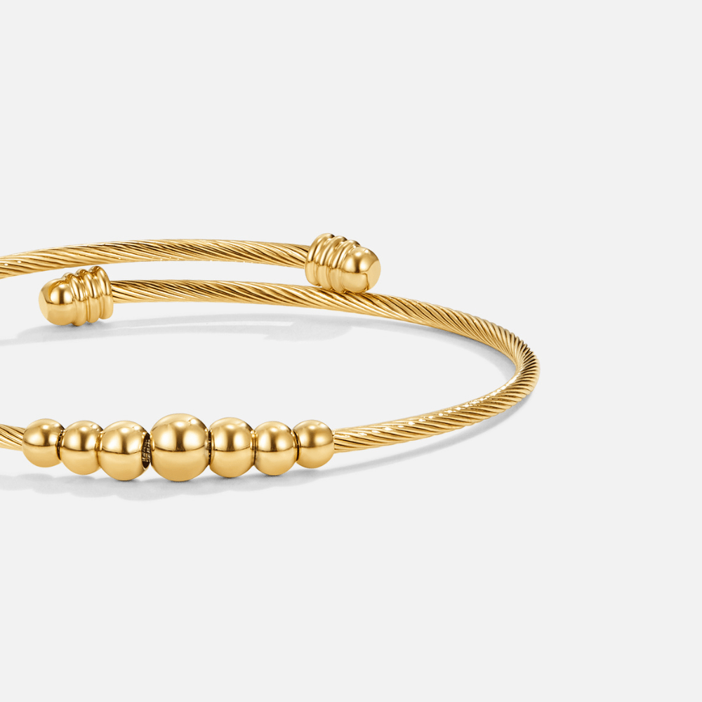 Yuri Gold Perlen Armreif Alma
