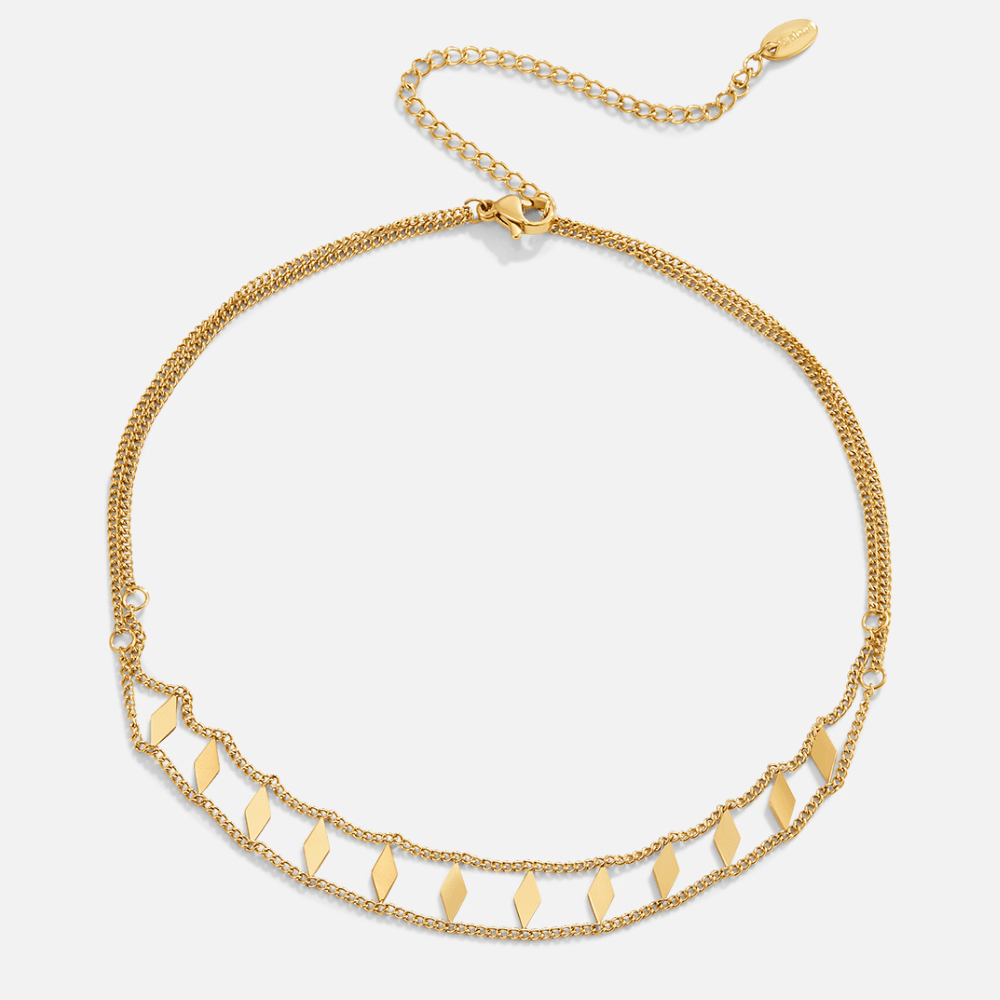 Zara Gold Choker Halskette Alma