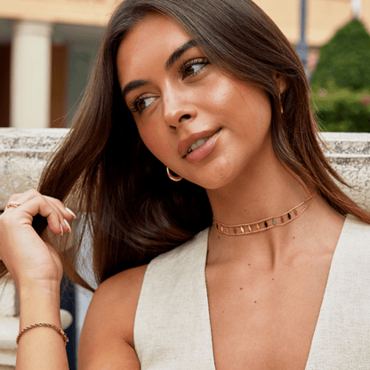 Zara Gold Choker Halskette Alma