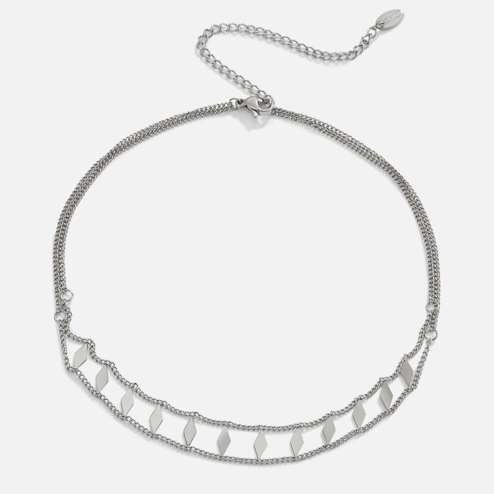 Zara Silber Choker Halskette Alma
