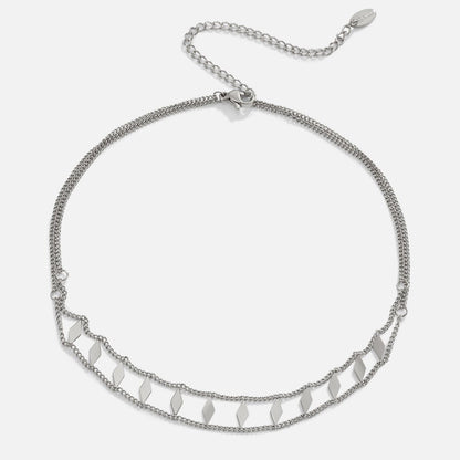 Zara Silber Choker Halskette Alma